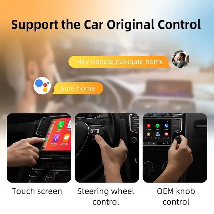 Boîtier/adaptateur sans fil Android Auto CarPlay