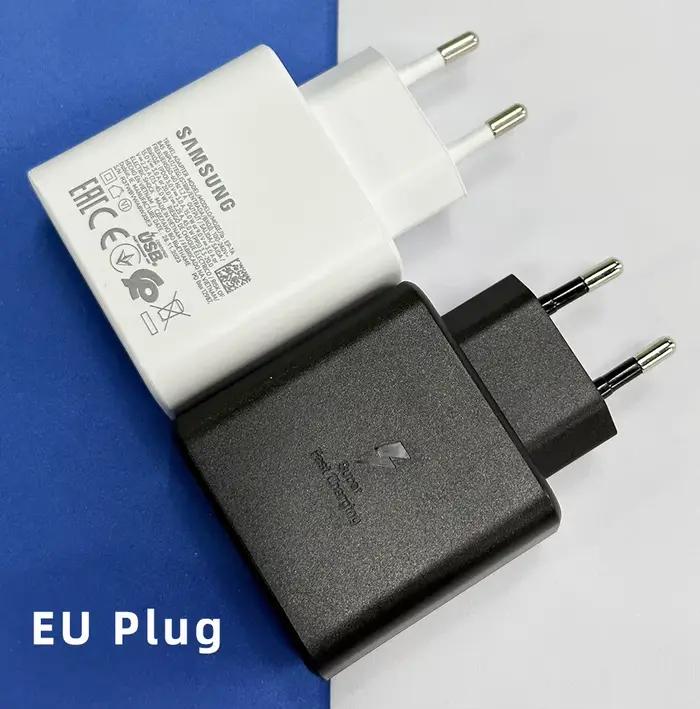 Samsung 45w PD chargeur Cargador 20V 2.25A Usb Tyep C adaptateur de charge rapide ue US Galaxy S25 Ultra 24 Plus S23 A56 A54 onglet S10 S9