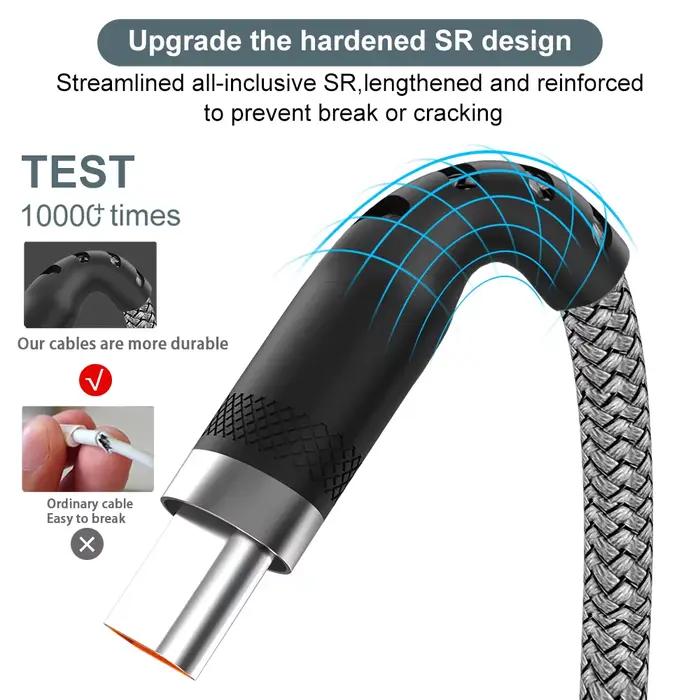 Câble de chargement USB Type C 6A pour Huawei