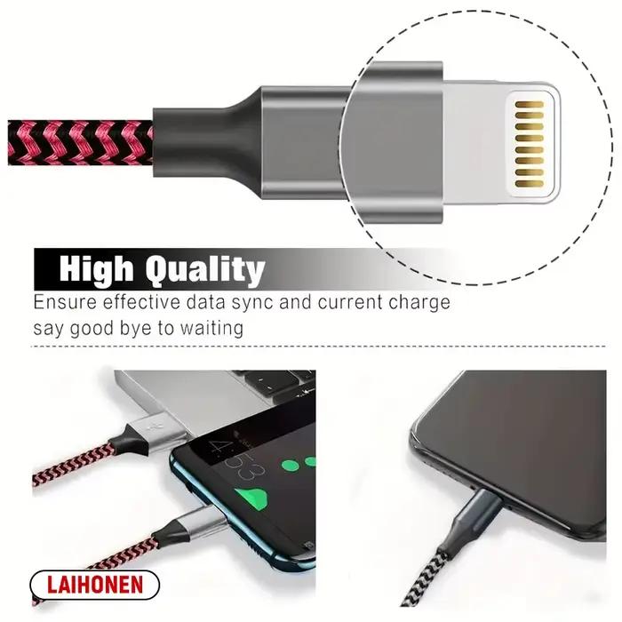 Câble USB A vers Lightning MFi certifié, 1M 2M 3M, pour iPhone 14 13 12 11 X XR Pro Max, câble de charge rapide, cordon de données