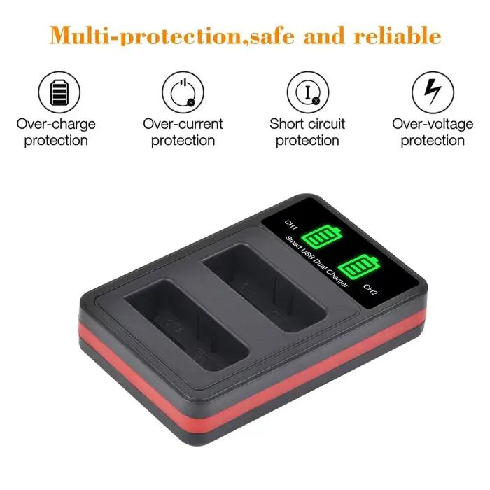 Caméra Batterie DMW-BLH7 BLH7 DMW-BLH7PP DMW-BLH7E Chargeur pour Panasonic Lumix DMC-GM5 DMC-GF7 DMC-GF8 GF9 LX10 LX15 Caméras