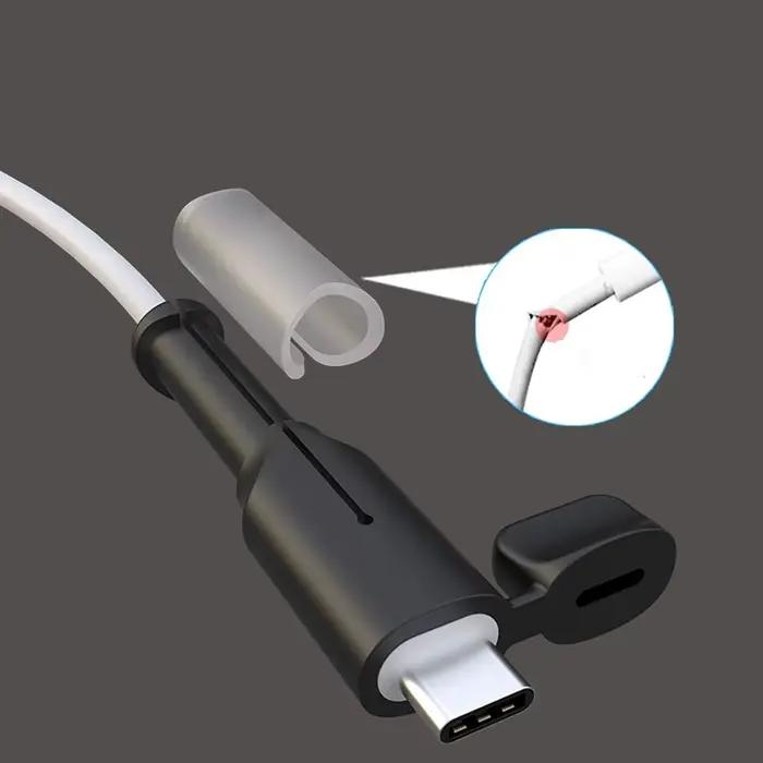 Protecteur universel de câble de chargeur en silicone