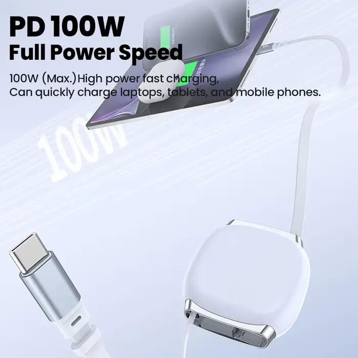 Câble USB C vers USB C 100W pour iPhone 16 15 Plus Pro Max