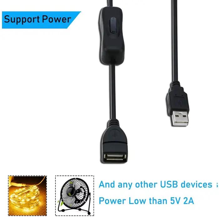 STONEGO Câble d'extension de commutateur USB prenant en charge la transmission de données et l'alimentation avec