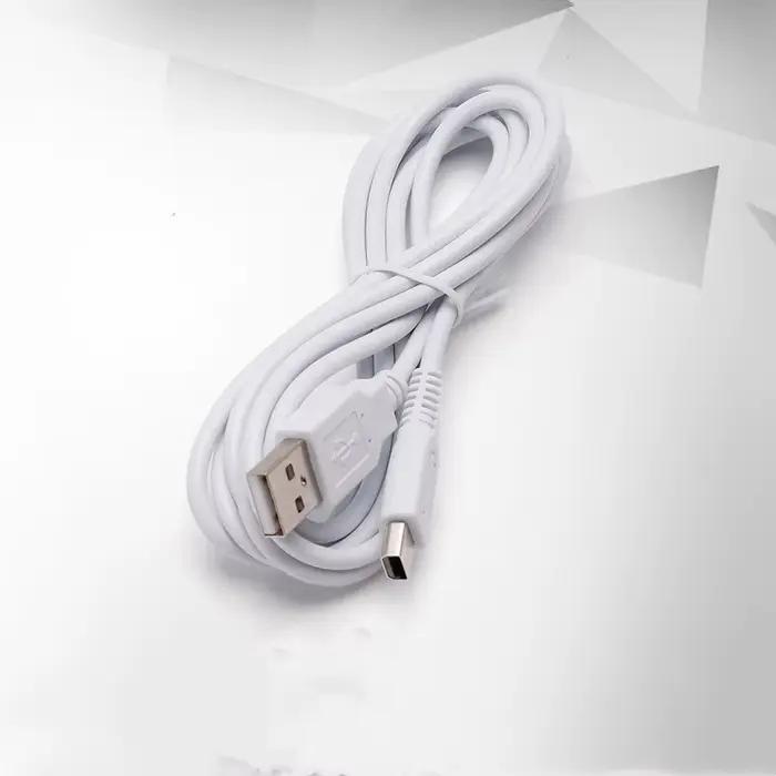 Câble d'alimentation USB pour Nintendo Wii U cordon de données pour manette de jeu et Joypad Blanc Haute Qualité Certification CE