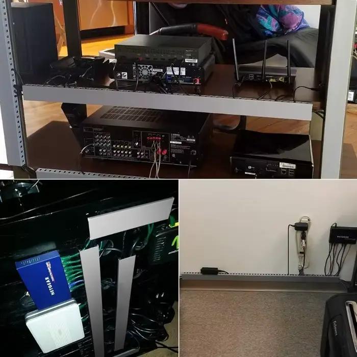 Conduit de câblage en PVC sous le bureau pour la gestion des câbles à fente ouverte pour un bureau élégant et organisé
