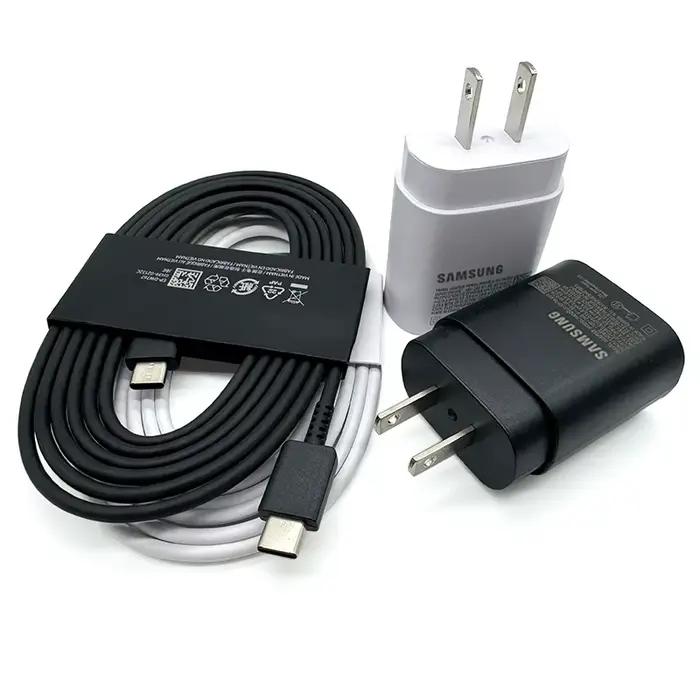 SAMSUNG Tab S9 + 25W chargeur Super rapide adaptateur de prise américaine 1.8m câble USB C pour Galaxy Tab S6 Lite A9 A9 + S9 Plus FE + S23 FE Ultra