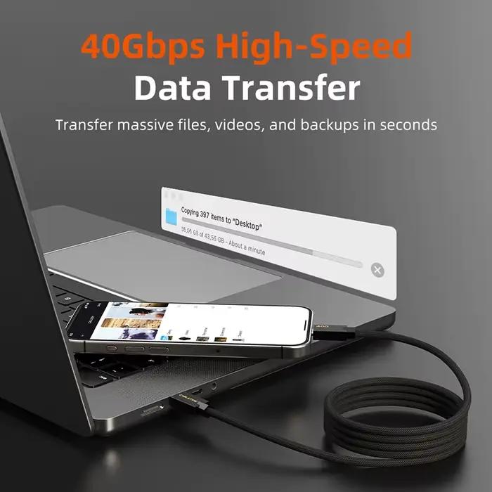 CABLETIME câble USB4 magnétique 240W 80Gbps 8K
