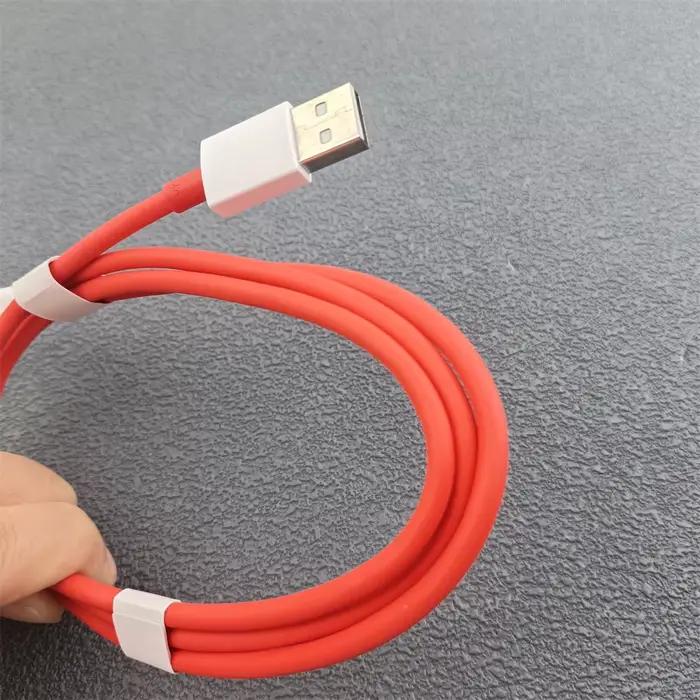 Câble d'origine Oneplus USB-A vers type-c 100W 80W Super Vooc chaîne Charge 12A cordon