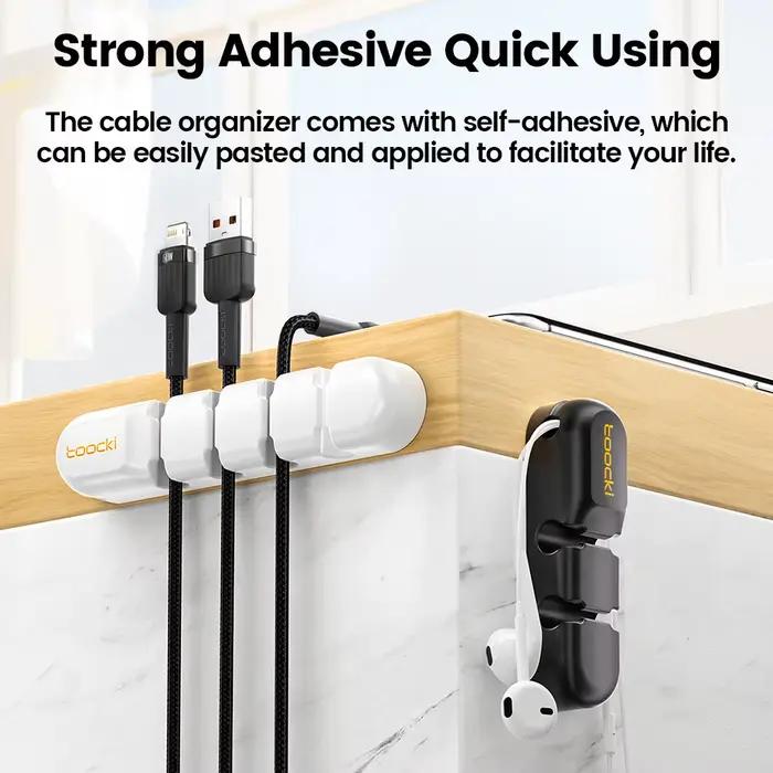 Toocki-Organisateur de câble USB en silicone