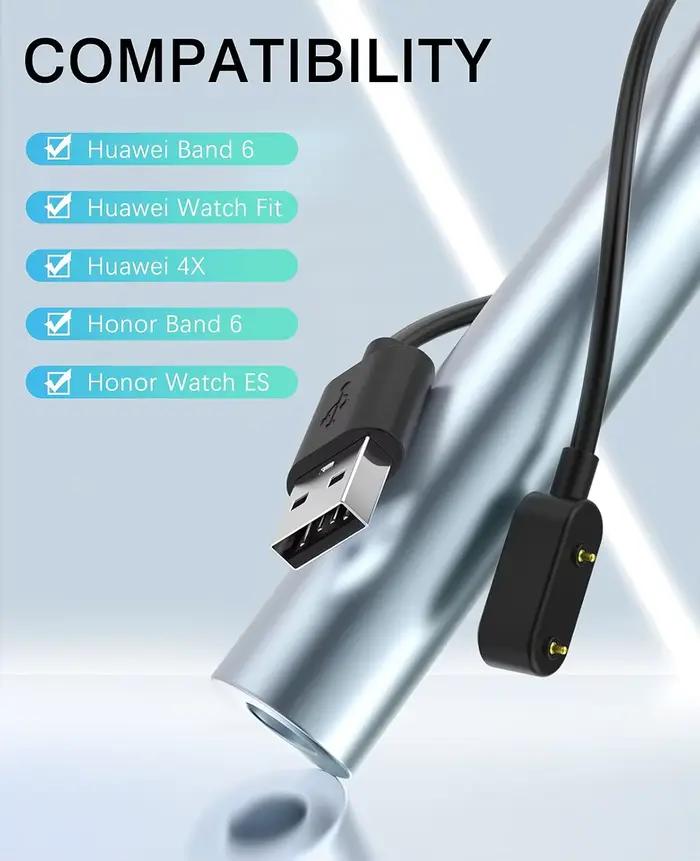 Câble de chargement pour montre connectée Huawei Band 8/7/6, pour Huawei Watch Fit/Fit 2/Fit Mini, pour Huawei 4X, pour Honor Watch ES/Band 6