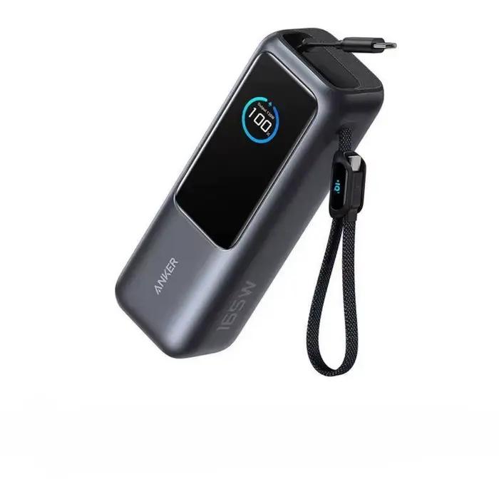 Banque d'alimentation portable Anker Zolo Energy Cabin 25000mAh avec charge rapide 165W et câbles intégrés pour iPhone et ordinateur portable occasions professionnelles et voyage