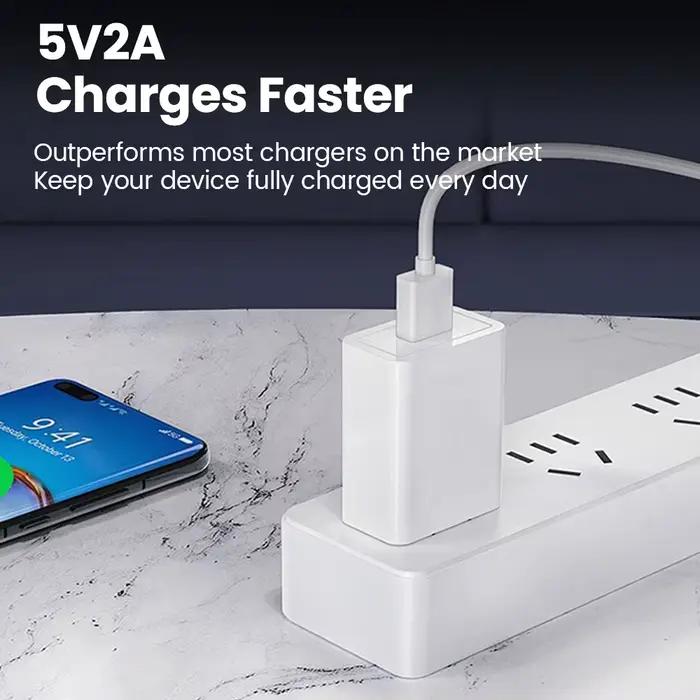 Chargeur USB 2A avec prise EU/US