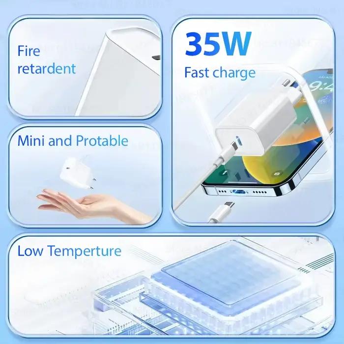 Chargeur rapide USB C PD 35W