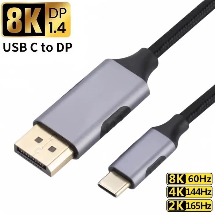 Câble USB-C vers DP compatible 8K@60Hz