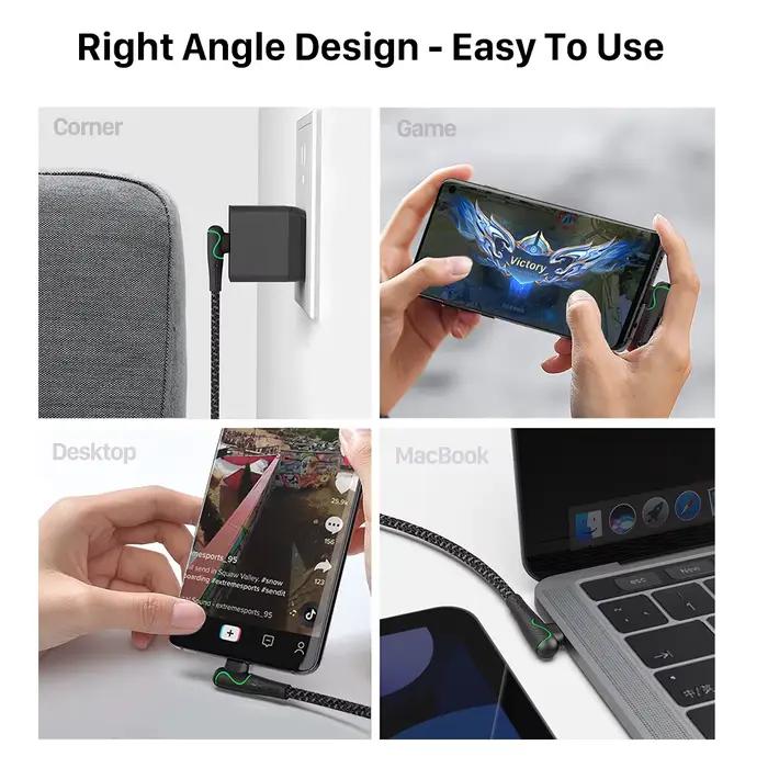Câble USB C vers USB C 3m/10ft 100W 5A E-Marker