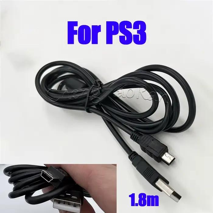 1/2 pièces pour contrôleur PS3 câble de Charge USB pour Console de jeu sans fil PS3 cordon