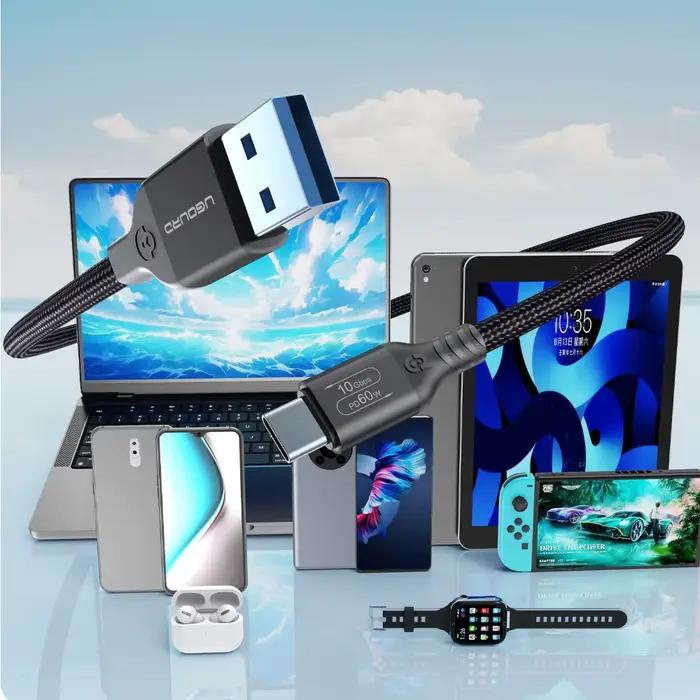 Câble USB3.2 USB3.1 Gen2 10Gbps USB-A vers USB Type C