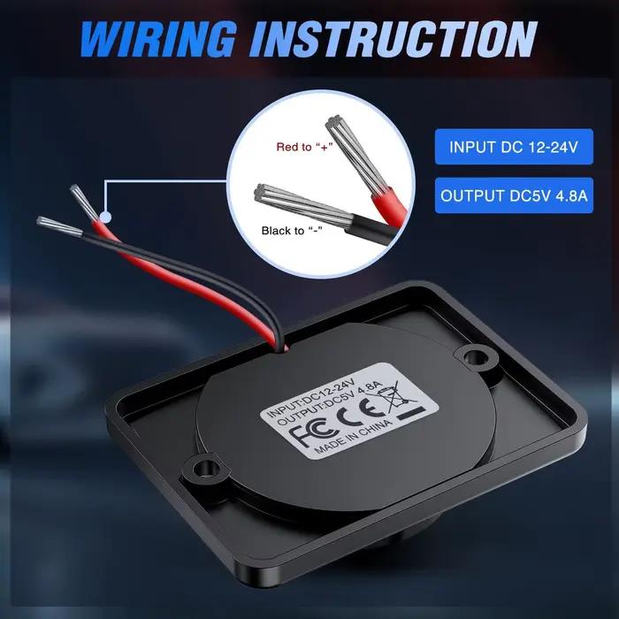 Chargeur USB 12V RV, chargeur rapide 3.0