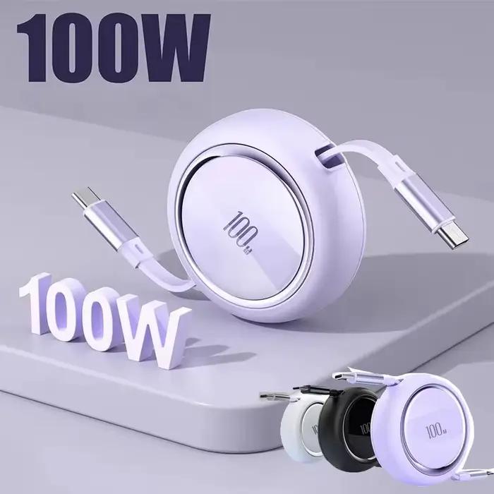 Câble de charge rapide rétractable de type C