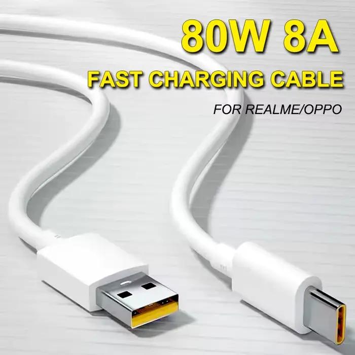 Realme câble d'origine 80W 65W Usb Type C Super Dart