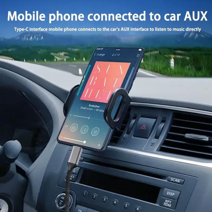 Câble Audio AUX de voiture type-c USB C à Jack 3.5mm