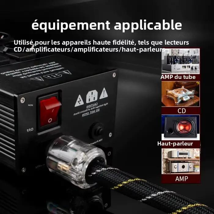 Câble d'alimentation YYAUDIO en cuivre pur haut de gamme pour système audio occasion spéciale