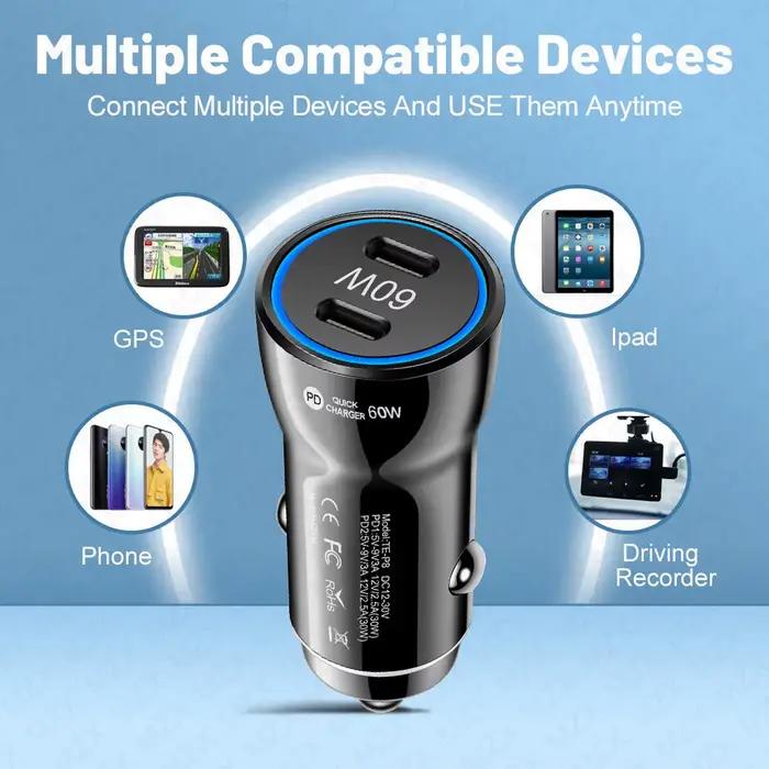 Chargeur de voiture intelligent MZX 60W