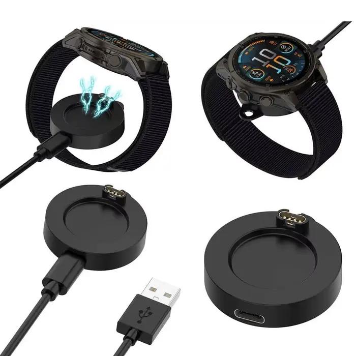 Chargeur pour Garmin Venu X1/Fenix 8 7 6 5/Quatix 8/Tactix 8/Forerunner 570 970/Vivoactive 6/5/4S/Instinct 3 adaptateur de station de charge