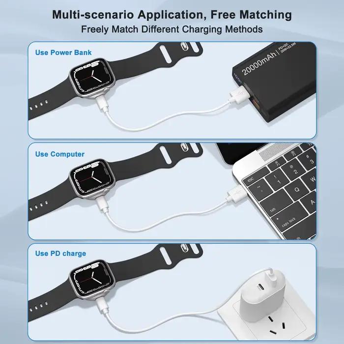 Tête de chargeur de montre pour Apple Watch série Ultra 2 3 4 5 6 7 8 9 10 SE