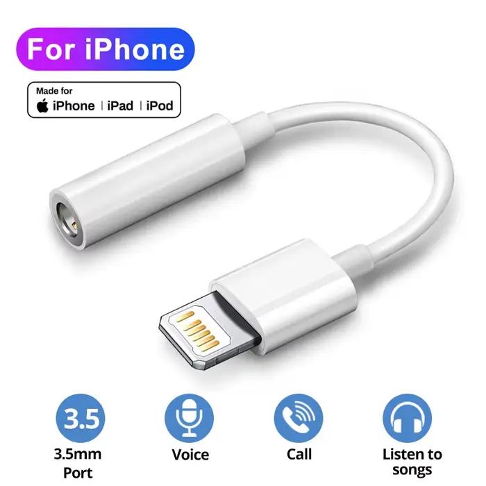 Adaptateur de câble pour iPhone 14 13 12 11 Pro Max X XS XR 8 Plus Apple Original Lightning To 3