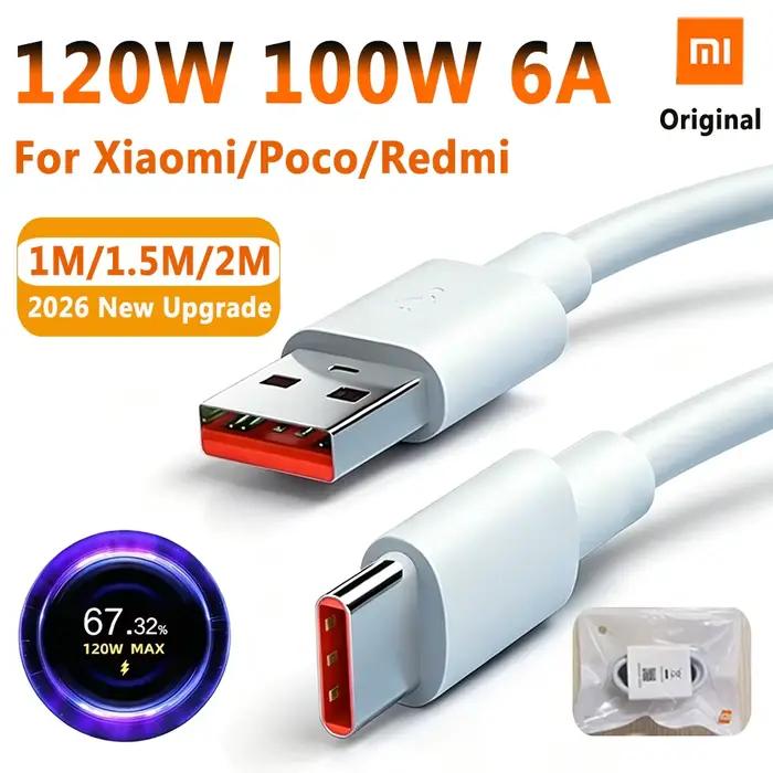 Câble Type C Original XIAOMI Redmi 120W 6A
