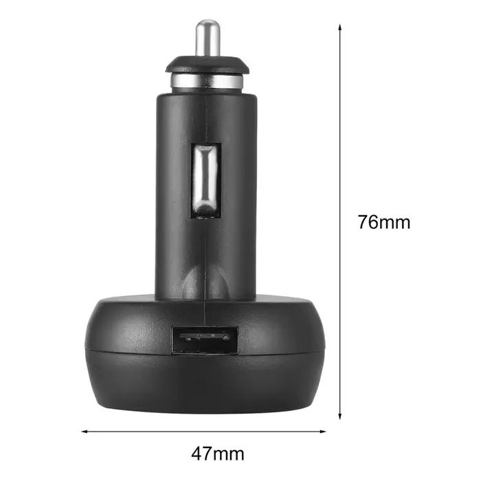 Chargeur de voiture numérique LED avec interrupteur de voltmètre
