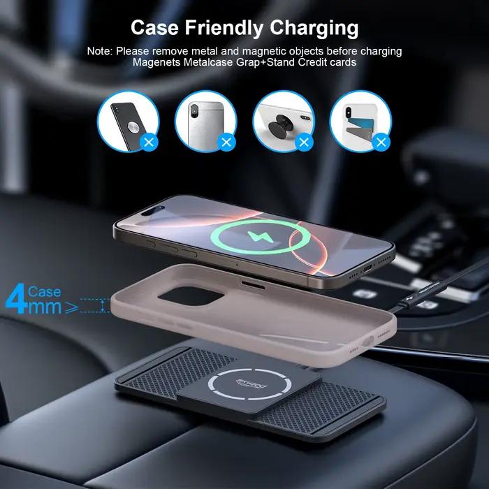 Chargeur de voiture magnétique sans fil