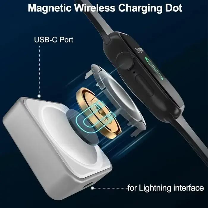 Chargeur sans fil magnétique rapide pour Apple Watch série 10 9 8 7 6 5 4 Ultra 2 1