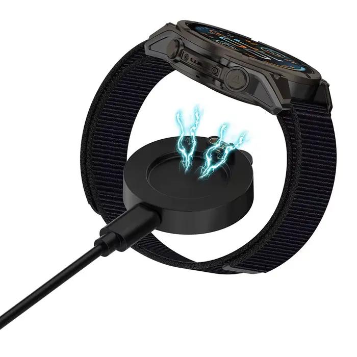 Chargeur pour Garmin Venu X1 2S 3S 2 Quatix 8 Forerunner 570 970 instinct 3 E Fenix 5 6 7 6S Vivoactive 6 5 4S Enduro3 Enduro2 Compatible Smartwatch Français Plastique 1m
