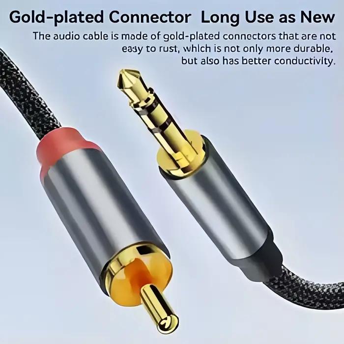 Câble audio 3, 5 mm vers 2 RCA