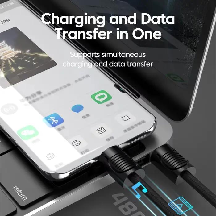 65W 20CM court USB C à Type C câble lanière charge rapide