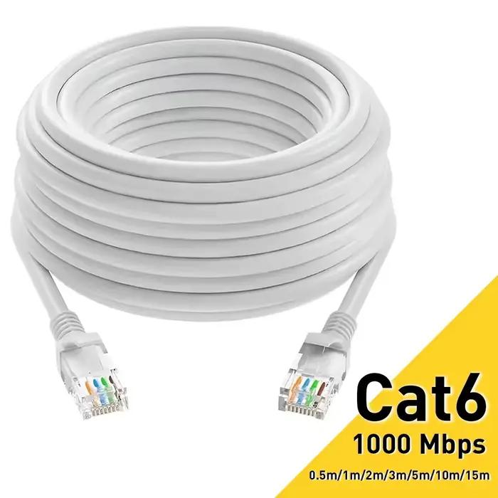 Câble Ethernet Cat6 Gris Foncé 10m Compatible PC PS5 PS4 PS3 Xbox Pour Streaming Vidéo Jeu En Ligne Occasions Spéciales