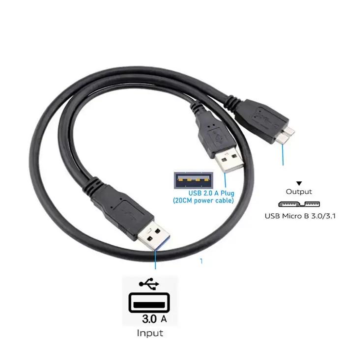 Câble séparateur USB 3.0 vers Micro-B Y