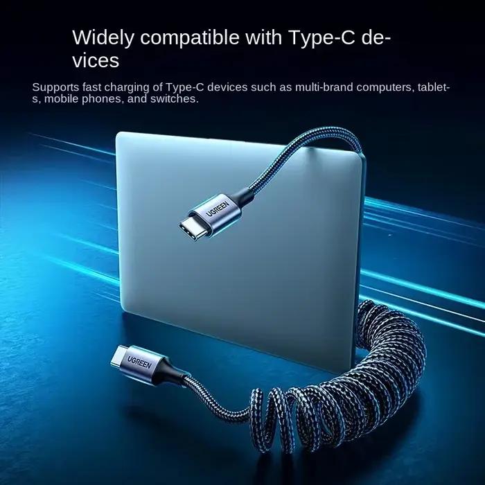 UGREEN voiture ressort USB Type C câble USB C vers USB C