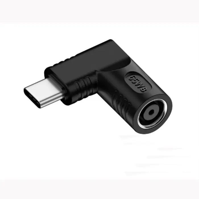 DC 7.4X5.0mm pour Hp Dell chargeur d'ordinateur portable vers 65W Type C USB PD adaptateur d'alimentation convertisseur pour MacBook Huawei Hp Lenovo Xiaomi Samsung