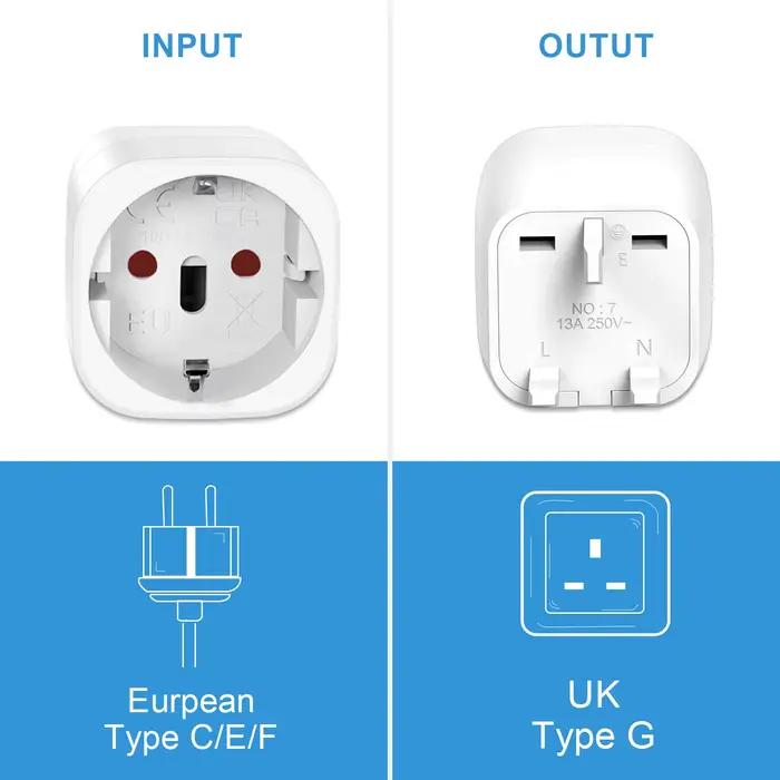 Lot de 2 adaptateurs de voyage