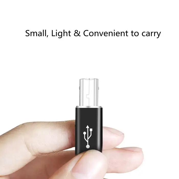 NNBILI USB B mâle vers USB Type C femelle adaptateur pour Scanner imprimante convertisseur USB transfert