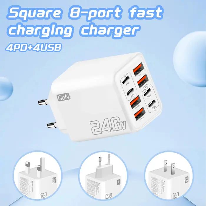 Chargeur USB C GaN 240W 8 en 1