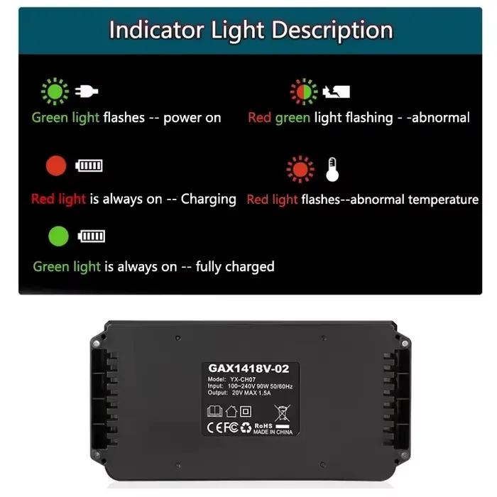 Chargeur de batterie Li-ion 2 ports