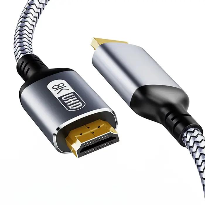 Vothoon câble 8K 2.1 120Hz 4K Compatible HDMI 2.1 Ultra haute vitesse HDR eARC pour boîtier HDTV projecteur