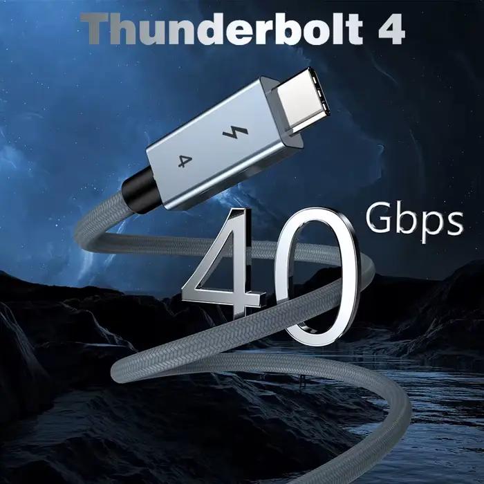 Câble UGOURD Thunderbolt 4 Type C 40 Gbps USB4 0