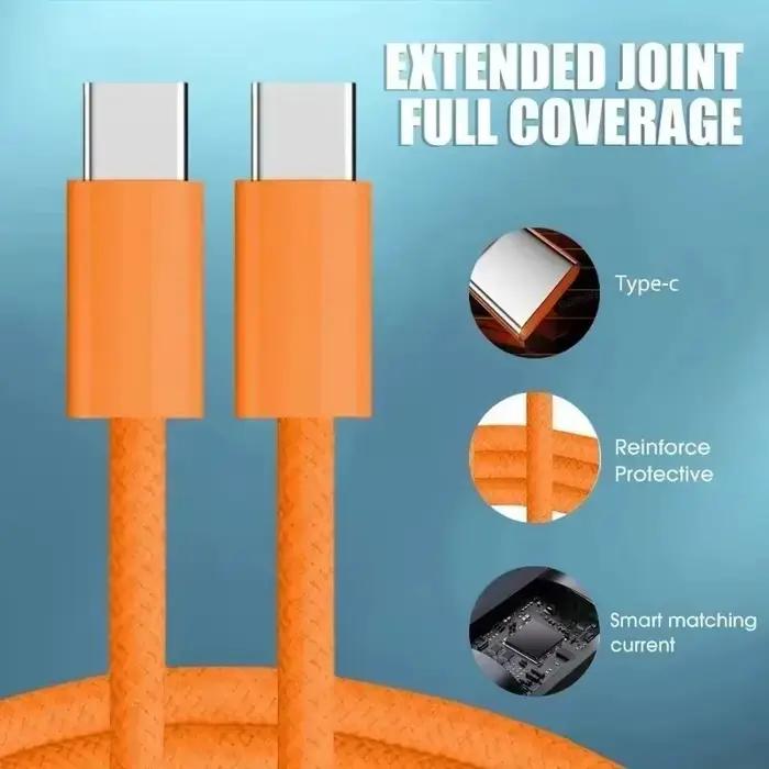 Câble de données USB-C à charge rapide PD 60W de 1 à 3 mètres pour iPhone 17 16 Pro Max 17 Air