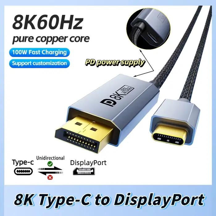 Câble USB C vers DisplayPort 1.4 8K